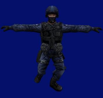 Модель «Gign textures on spetsnaz model» для КС 1.6