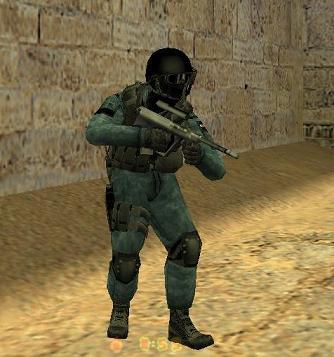 Модель «gsg9 blue camo» для КС 1.6