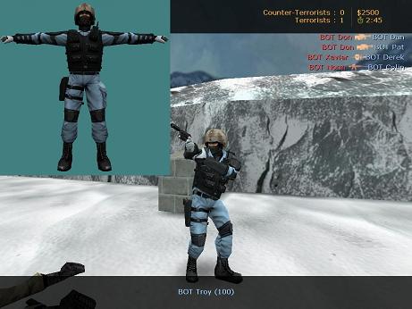 Модель «Light Blue GSG9» для CS 1.6