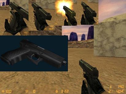 Скачать модель Glock18 Defaults Remix для CS 1.6