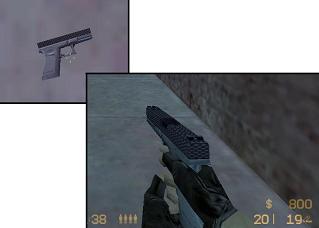 Скачать модель Glock with carbon slide для CS 1.6