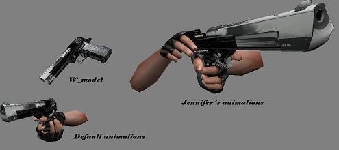 Скин Deagle Black 2-tone для КС 1.6