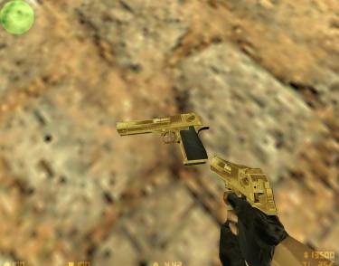 Модель Gold & Chrome IMI Desert Eagle .50 AE для CS 1.6