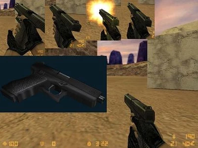 Скачать модель Glock18 Defaults Remix для CS 1.6