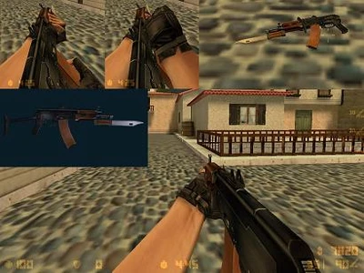 Модель Galil AKS-74U 5.45 MM w Bayonett для КС 1.6