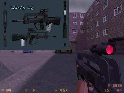 Скин famasf_v2 для КС 1.6