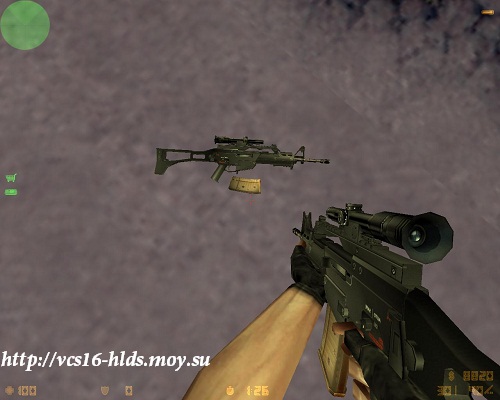 Скачать модель H&K G36c 552 для КС 1.6