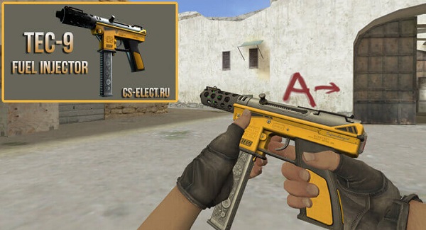 Модель Tec-9 Fuel Injector для cs 1.6
