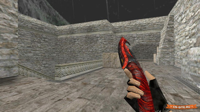 Модель ножа «Gut Knife | Vampire» с анимацией осмотра для CS 1.6