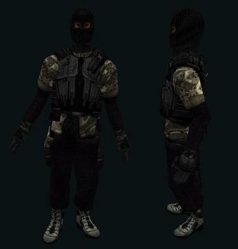 Модель «Black And Camo Terror» для CS 1.6