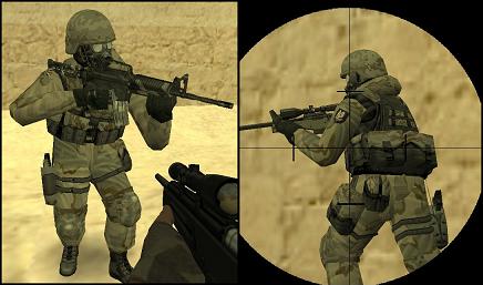 Модель «Multi-Camouflage SAS Unit (Desert Ops)» для КС 1.6