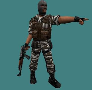 Модель «Brown Stripes Camo Phoenix» для CS 1.6