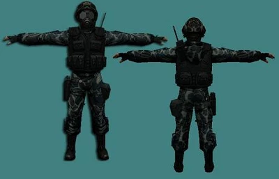 Модель «Dark Camo SAS 2007 Edition» для КС 1.6