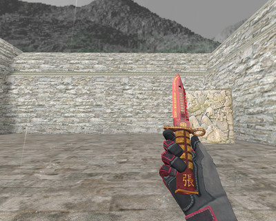 Штык-нож М9 «Чанг» и «Перчатки спецназа Кровавое кимоно» для КС 1.6