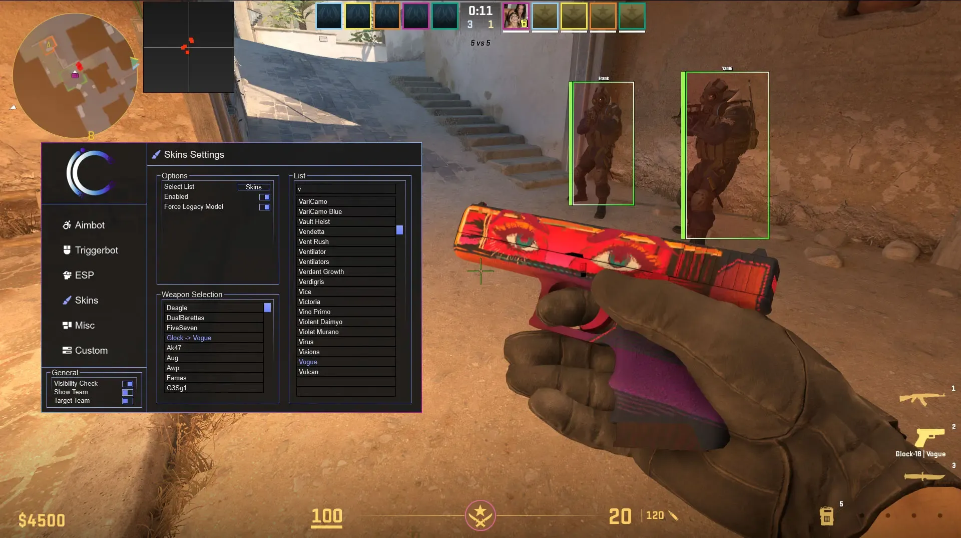 CS 2 с читами внутри (AIM +WH)
