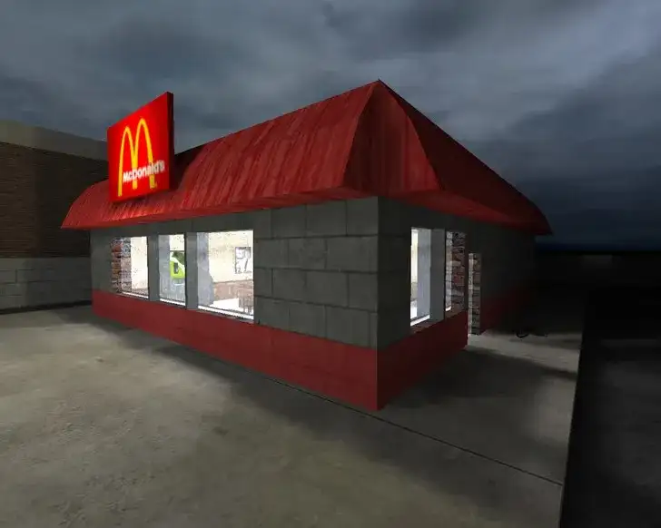Карта «de_mcdonalds_source»