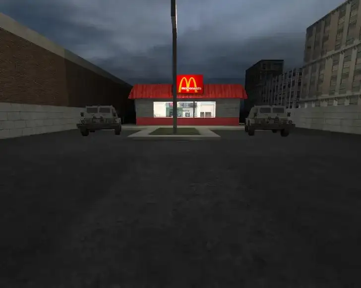 Карта «de_mcdonalds_source»