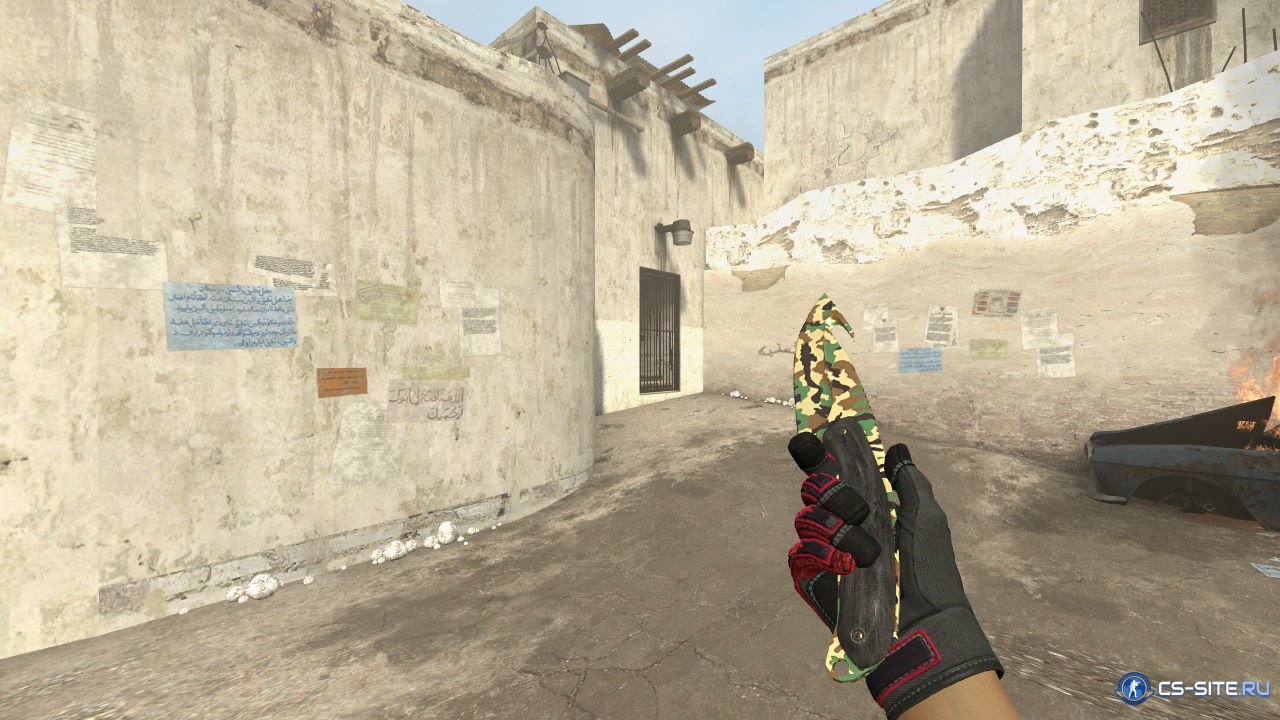 Модель ножа «Gut Knife | Forest Camouflage» для CSS