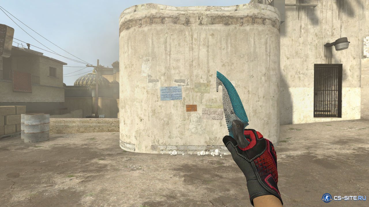 Модель ножа «Gut Knife | Bark Beetle Blue» для CSS