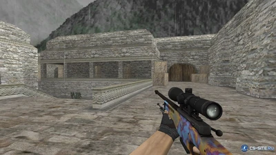 Модель HD AWP «Case Hardened» для CS 1.6