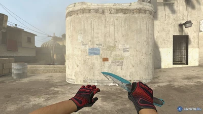 Модель ножа «Gut Knife | Bark Beetle Blue» для CSS