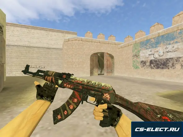 Модель AK-47 Demon Hunter для CS 1.6