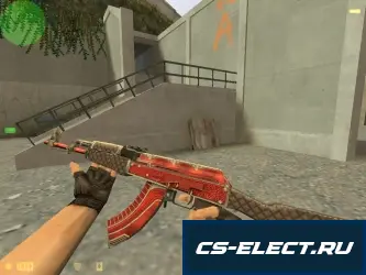 Модель АК-47 Рубин для CS 1.6