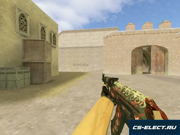 Модель AK-47 Demon Hunter для CS 1.6