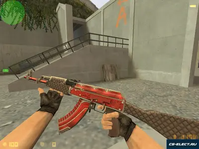 Модель АК-47 Рубин для CS 1.6