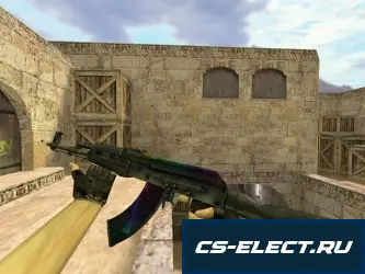 Модель АК-47 Неоновый туман для CS 1.6