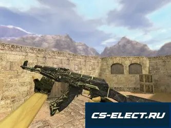 Модель АК-47 «Киберпушка» для CS 1.6