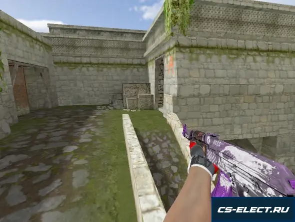 Модель AK-47 Rise Purple для CS 1.6