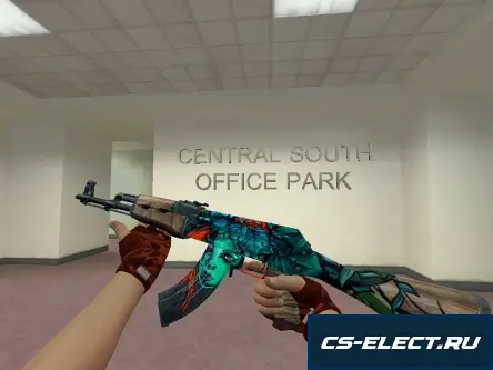 Модель AK-47 Проклятье Иви для CS 1.6