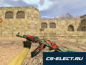 Модель АК-47 Буйство красок для CS 1.6
