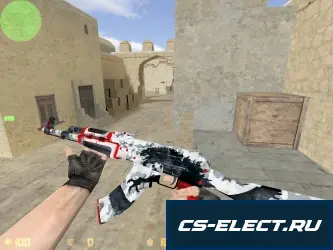 Модель AK-47 WarZilla Красная ярость для CS 1.6