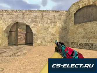 Модель АК-47 Звездный вандал для CS 1.6