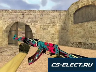 Модель АК-47 Звездный вандал для CS 1.6