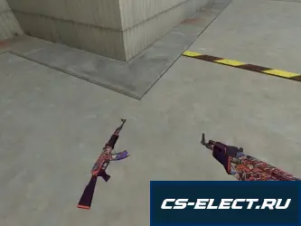 Модель AK-47 Король драконов для CS 1.6