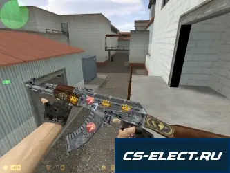 Модель АК-47 Картель с наклейками для CS 1.6
