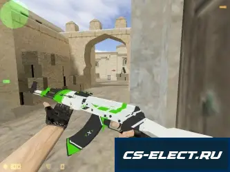 Модель АК-47 Зеленый Азимов для CS 1.6