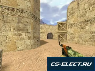 Модель АК-47 Лесной камуфляж для CS 1.6