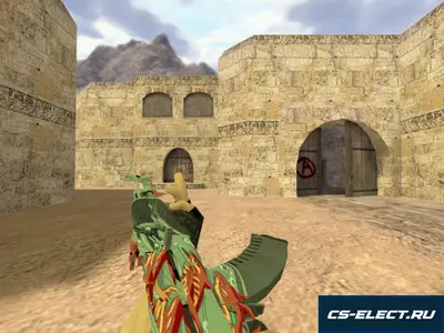 Модель АК-47 Аквамариновая месть для CS 1.6