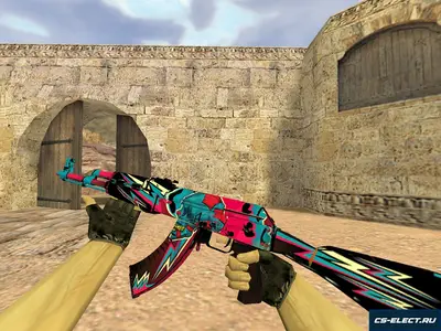 Модель АК-47 Звездный вандал для CS 1.6