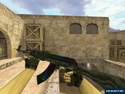 Модель АК-47 Неоновый туман для CS 1.6