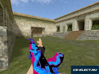 Модель AK-47 Red Ice для CS 1.6