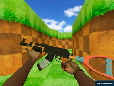 Модель AK-47 Rust для CS 1.6
