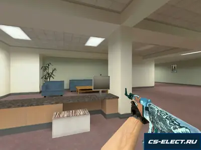 Модель AK-47 Белый медведь для CS 1.6
