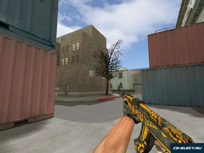 Модель AK-47 Золотая страна для CS 1.6