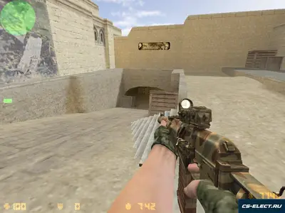 Модель ak-47 AS VAL Camouflage для CS 1.6