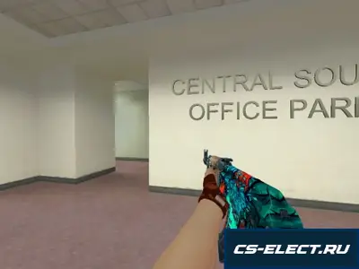 Модель AK-47 Проклятье Иви для CS 1.6